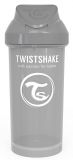 TWISTSHAKE Láhev s brčkem 360 ml (12+m) pastelově šedá TWISTSHAKE Láhev s brčkem 360 ml (12+m) pastelově šedá