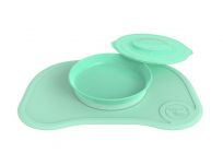 TWISTSHAKE Protiskluzová podložka Click Mat + talíř (6m+) pastelově zelená TWISTSHAKE Protiskluzová podložka Click Mat + talíř (6m+) pastelově zelená