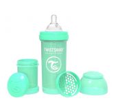 TWISTSHAKE Kojenecká láhev Anti-Colic 260 ml, pastelově zelená TWISTSHAKE Kojenecká láhev Anti-Colic 260 ml, pastelově zelená