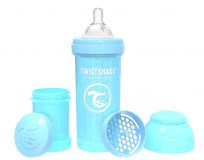 TWISTSHAKE Kojenecká láhev Anti-Colic 260 ml (2 m+) pastelově modrá TWISTSHAKE Kojenecká láhev Anti-Colic 260 ml (2 m+) pastelově modrá