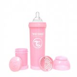 TWISTSHAKE Kojenecká láhev Anti-Colic 330 ml, pastelově růžová TWISTSHAKE Kojenecká láhev Anti-Colic 330 ml, pastelově růžová