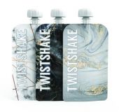 TWISTSHAKE Plniteľná kapsička 3x100 ml, mramorová šedá TWISTSHAKE Plniteľná kapsička 3x100 ml, mramorová šedá