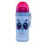 CANPOL BABIES Láhev sportovní s nevylévací slámkou HELLO LITTLE 350 ml béžová CANPOL BABIES Láhev sportovní s nevylévací slámkou HELLO LITTLE 350 ml béžová