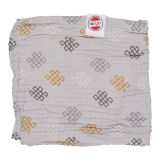LODGER Prikrývka mušelínová Dreamer Knot Xandu Mist 120 x 120 cm LODGER Prikrývka mušelínová Dreamer Knot Xandu Mist 120 x 120 cm