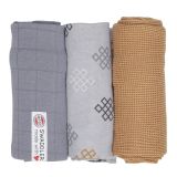 LODGER Plenky Swaddler Empire Knot 3 ks Donkey 70 x 70 cm LODGER Plenky Swaddler Empire Knot 3 ks Donkey 70 x 70 cm