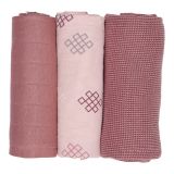 LODGER Plenky Swaddler Empire Knot 3 ks Plush 70 x 70 cm LODGER Plenky Swaddler Empire Knot 3 ks Plush 70 x 70 cm