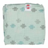 LODGER Prikrývka mušelínová Dreamer Knot Xandu Silt Green 120 x 120 cm LODGER Prikrývka mušelínová Dreamer Knot Xandu Silt Green 120 x 120 cm