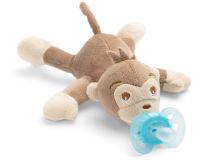 AVENT Hračka plyšová s dudlíkem Ultrasoft 0m+, opice AVENT Hračka plyšová s dudlíkem Ultrasoft 0m+, opice