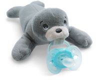 AVENT Hračka plyšová s dudlíkem Ultrasoft 0m+, tuleň AVENT Hračka plyšová s dudlíkem Ultrasoft 0m+, tuleň