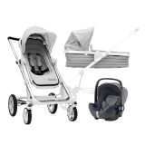 BRITAX RÖMER Seed Set Kombinovaný kočárek Papilio Silver Black/Grey Melange BRITAX RÖMER Seed Set Kombinovaný kočárek Papilio Silver Black/Grey Melange
