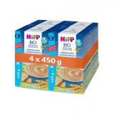 4x HiPP BIO Na dobrou noc s dětskými keksy 450 g - mléčná kaše