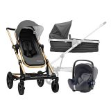 BRITAX RÖMER Seed Set Kombinovaný kočárek Papilio Copper Black/Dark Grey BRITAX RÖMER Seed Set Kombinovaný kočárek Papilio Copper Black/Dark Grey