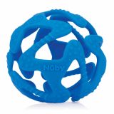 NUBY Kousátko silikonový míč tmavě modrý 3m+ NUBY Kousátko silikonový míč tmavě modrý 3m+