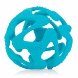 NUBY Kousátko silikonový míč světle modrý 3m+ NUBY Kousátko silikonový míč světle modrý 3m+
