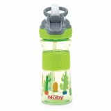 NUBY Láhev sportovní s měkkým sklápěcím brčkem 360 ml, zelená, 3+ NUBY Láhev sportovní s měkkým sklápěcím brčkem 360 ml, zelená, 3+