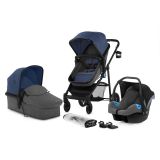 KINDERKRAFT Kočárek kombinovaný Juli 3v1 Denim KINDERKRAFT Kočárek kombinovaný Juli 3v1 Denim