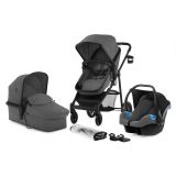 KINDERKRAFT Kočárek kombinovaný Juli 3v1 Grey KINDERKRAFT Kočárek kombinovaný Juli 3v1 Grey