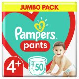 PAMPERS Nohavičky plienkové Active Babydry 4+ MAXI+ 9-15kg 50ks Jumbo Pack