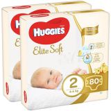 HUGGIES Elite Soft 2 (160 ks) měsíční balení - jednorázové pleny