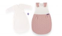 TRÄUMELAND Spací pytel Liebmich 2dílný set Kreise rose 44 TRÄUMELAND Spací pytel Liebmich 2dílný set Kreise rose 44