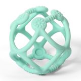 BABYONO Kousátko silikonové Ortho míček 0 m+ mint BABYONO Kousátko silikonové Ortho míček 0 m+ mint
