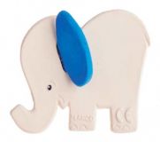LANCO Kousátko slon s modrýma ušima kaučukové