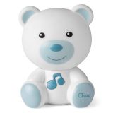 CHICCO Noční světélko hudební Medvídek modré 0m+ CHICCO Noční světélko hudební Medvídek modré 0m+