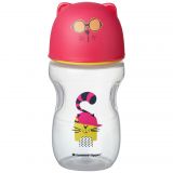 TOMMEE TIPPEE Hrnek s pítkem Soft 300ml 12m+ Pink TOMMEE TIPPEE Hrnek s pítkem Soft 300ml 12m+ Pink