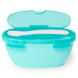 SKIP HOP Miska s lžičkou v ochranném pouzdře Easy Serve Teal 240 ml, 3 m+ SKIP HOP Miska s lžičkou v ochranném pouzdře Easy Serve Teal 240 ml, 3 m+