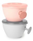 SKIP HOP Misky s víkem a držákem Easy Grab Grey, Coral 2x 240 ml, 3 m+ SKIP HOP Misky s víkem a držákem Easy Grab Grey, Coral 2x 240 ml, 3 m+