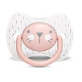 SUAVINEX Premium dudlík Hygge 6/18 m Vousky, růžová SUAVINEX Premium dudlík Hygge 6/18 m Vousky, růžová