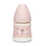 SUAVINEX Premium láhev 150 ml pomalý průtok Vousky, růžová SUAVINEX Premium láhev 150 ml pomalý průtok Vousky, růžová