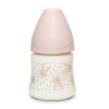 SUAVINEX Premium láhev 150 ml pomalý průtok Králík, růžová SUAVINEX Premium láhev 150 ml pomalý průtok Králík, růžová