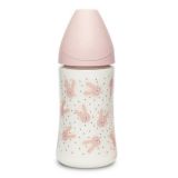 SUAVINEX Premium láhev 270 ml 3P Hygge Králík, růžová SUAVINEX Premium láhev 270 ml 3P Hygge Králík, růžová