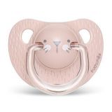 SUAVINEX Premium dudlík anatomický Hygge 0/6 m Vousky, růžová SUAVINEX Premium dudlík anatomický Hygge 0/6 m Vousky, růžová
