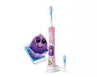 PHILIPS Sonický elektrický zubní kartáček dětský s bluetooth růžový