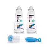 SUAVINEX Set dezinfekční gel 500 ml 2 ks + kartáč na čištění Duo modrý SUAVINEX Set dezinfekční gel 500 ml 2 ks + kartáč na čištění Duo modrý
