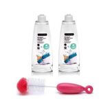 SUAVINEX Set dezinfekční gel 500 ml 2 ks + kartáč na čištění Duo růžový SUAVINEX Set dezinfekční gel 500 ml 2 ks + kartáč na čištění Duo růžový