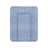 CEBA Podložka přebalovací na komodu měkká 70x50 cm Denim Style Boho blue Ceba CEBA Podložka přebalovací na komodu měkká 70x50 cm Denim Style Boho blue Ceba