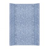 CEBA Podložka přebalovací měkká 2hranná 70x50 cm Denim Style Boho blue Ceba CEBA Podložka přebalovací měkká 2hranná 70x50 cm Denim Style Boho blue Ceba