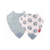 NUBY Slintáček mušelínový s kousátkem 1ks, 3 m+ modrý NUBY Slintáček mušelínový s kousátkem 1ks, 3 m+ modrý