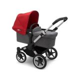 BUGABOO Donkey3 kompletní kočárek Mono Alu/Grey Melange/Red BUGABOO Donkey3 kompletní kočárek Mono Alu/Grey Melange/Red
