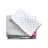 MOTHERHOOD Povlečení bavlněné mušelínové do postýlky Pro-Washed Grey Classics 2-dílné MOTHERHOOD Povlečení bavlněné mušelínové do postýlky Pro-Washed Grey Classics 2-dílné