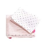 MOTHERHOOD Povlečení bavlněné mušelínové do postýlky Pro-Washed Pink Squares 2-dílné MOTHERHOOD Povlečení bavlněné mušelínové do postýlky Pro-Washed Pink Squares 2-dílné