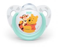 NUK Dudlík Disney - Medvídek Pú, silikon, V2 (6-18 m.) tyrkysový + box NUK Dudlík Disney - Medvídek Pú, silikon, V2 (6-18 m.) tyrkysový + box