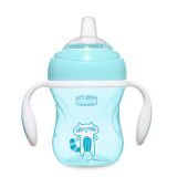 CHICCO Hrneček Učíme se s držadly 200 ml, modrý, 4 m + CHICCO Hrneček Učíme se s držadly 200 ml, modrý, 4 m +