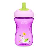 CHICCO Hrneček Pokročilý s brčkem 266 ml, fialový 12 m + CHICCO Hrneček Pokročilý s brčkem 266 ml, fialový 12 m +