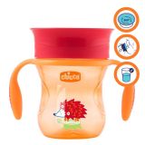 CHICCO Hrneček Perfect 360 s držadly 200 ml, oranžový 12m + CHICCO Hrneček Perfect 360 s držadly 200 ml, oranžový 12m +