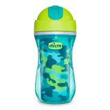 CHICCO Hrneček Sport termo s brčkem 266 ml, zelený 14 m+ CHICCO Hrneček Sport termo s brčkem 266 ml, zelený 14 m+