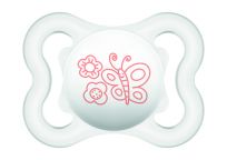 MAM Dudlík Air mini 0-6 m, silikon růžový motýl MAM Dudlík Air mini 0-6 m, silikon růžový motýl